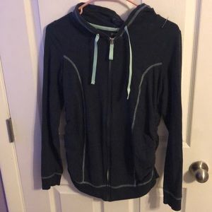 Motherhood Maternity Grey and Teal Sweatshirt